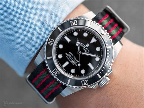 rolex submariner cinturino nato|Rolex Submariner 21mm strap.